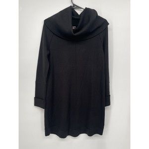 Vince‎ Camuto Women's Size XS Black Long Sleeve Cowl Neck Sweater Dress